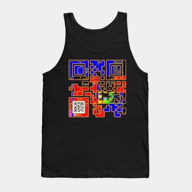 Confidence QR Code Tank Top by crunchysqueak